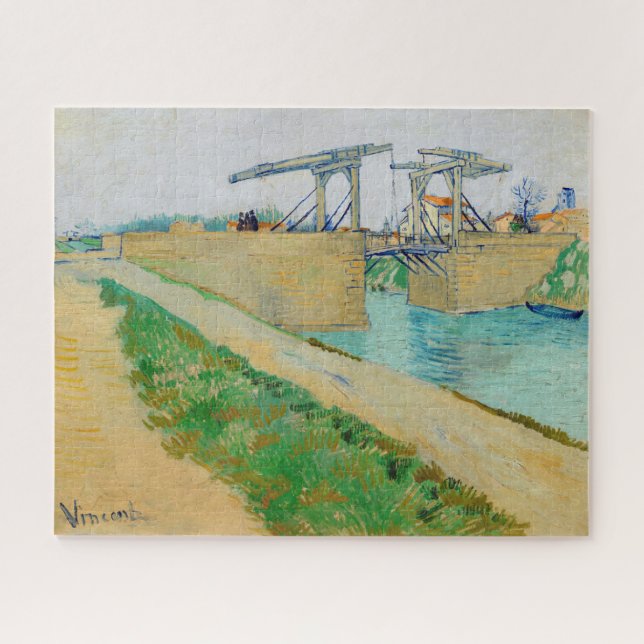 Vincent van Gogh - Langlois Bridge at Arles #2 Jigsaw Puzzle (Horizontal)