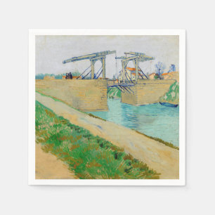 Vincent van Gogh - Langlois Bridge at Arles #2 Napkin