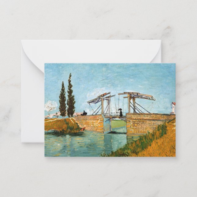 Vincent van Gogh - Langlois Bridge at Arles #3 Card (Front)
