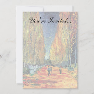 Vincent Van Gogh - Les Alyscamps Invitation