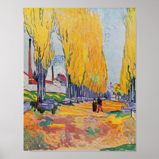 Vincent Van Gogh - Les Alyscamps Print Poster (Front)
