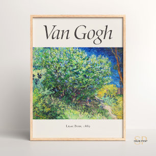 Vincent van Gogh Lilac Bush Art Print Vintage