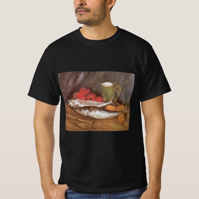 Vincent van Gogh - Mackerels, Lemons and Tomatoes T-Shirt (Front)