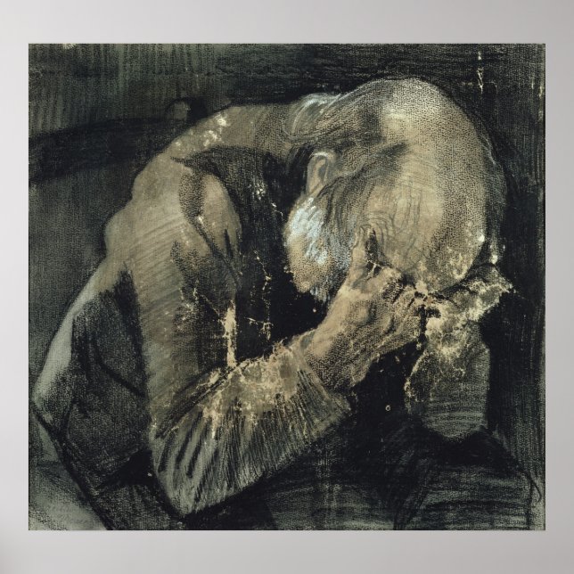 Vincent van Gogh | Man with his head in his hands Poster (Front)