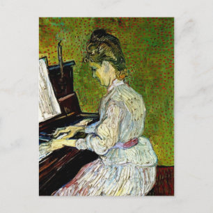 Vincent Van Gogh - Marguerite Gachet At The Piano Postcard