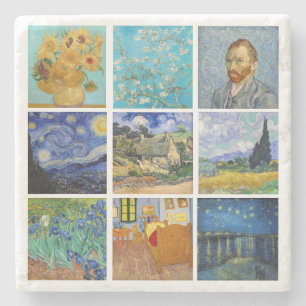 Vincent Van Gogh - Masterpieces Grid Stone Coaster