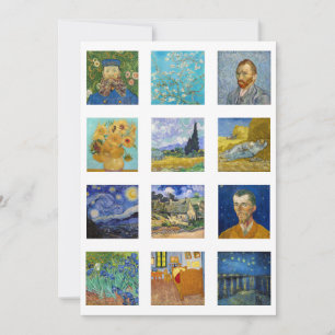 Vincent Van Gogh - Masterpieces Grid Thank You Card
