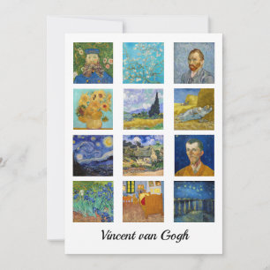 Vincent Van Gogh - Masterpieces Grid Thank You Card