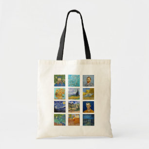 Vincent Van Gogh - Masterpieces Grid Tote Bag