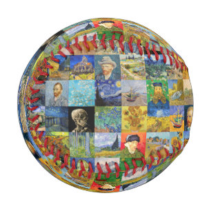 Vincent van Gogh - Masterpieces Mosaic Patchwork Baseball