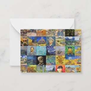 Vincent van Gogh - Masterpieces Mosaic Patchwork Card