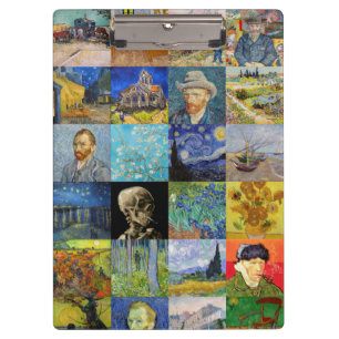 Vincent van Gogh - Masterpieces Mosaic Patchwork Clipboard