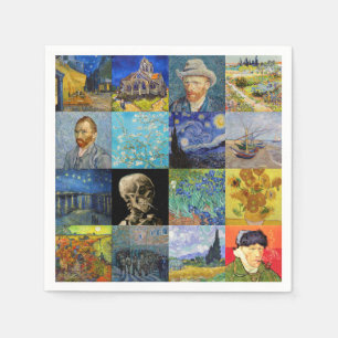 Vincent van Gogh - Masterpieces Mosaic Patchwork Napkin