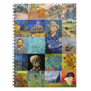 Vincent van Gogh - Masterpieces Mosaic Patchwork Notebook