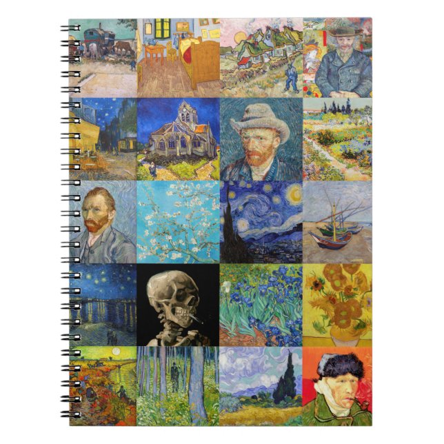 Vincent van Gogh - Masterpieces Mosaic Patchwork Notebook (Front)