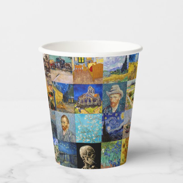Vincent van Gogh - Masterpieces Mosaic Patchwork Paper Cups (Front)