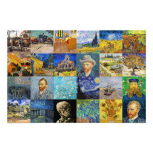 Vincent van Gogh - Masterpieces Mosaic Patchwork Photo Print