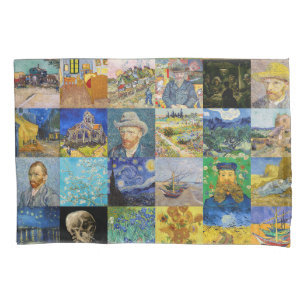 Vincent van Gogh - Masterpieces Mosaic Patchwork Pillowcase