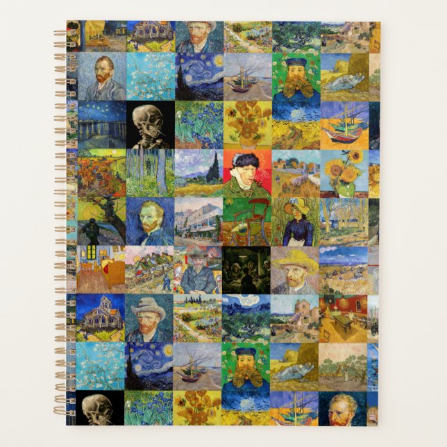 Vincent van Gogh - Masterpieces Mosaic Patchwork Planner (Front)