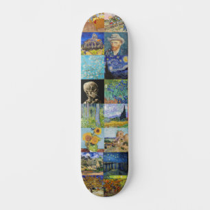 Vincent van Gogh - Masterpieces Mosaic Patchwork Skateboard