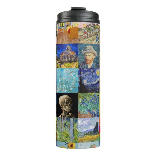 Vincent van Gogh - Masterpieces Mosaic Patchwork Thermal Tumbler (Front)