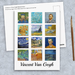Vincent Van Gogh - Masterpieces Mosaic Postcard