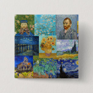 Vincent Van Gogh - Masterpieces Patchwork 15 Cm Square Badge