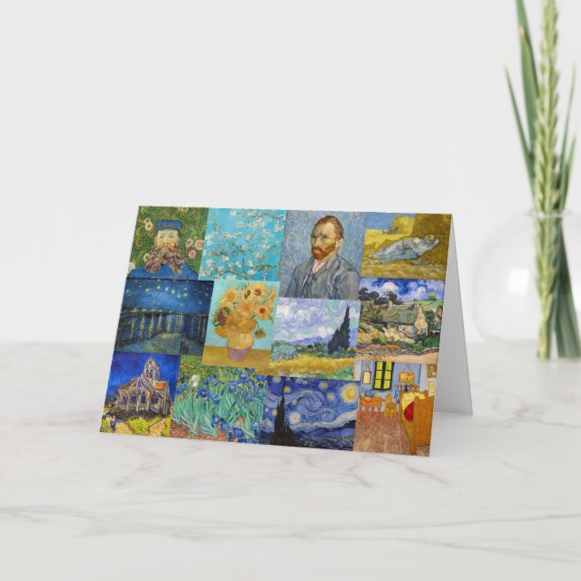 Vincent Van Gogh - Masterpieces Patchwork Card (Front)