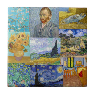 Vincent Van Gogh - Masterpieces Patchwork Ceramic Tile