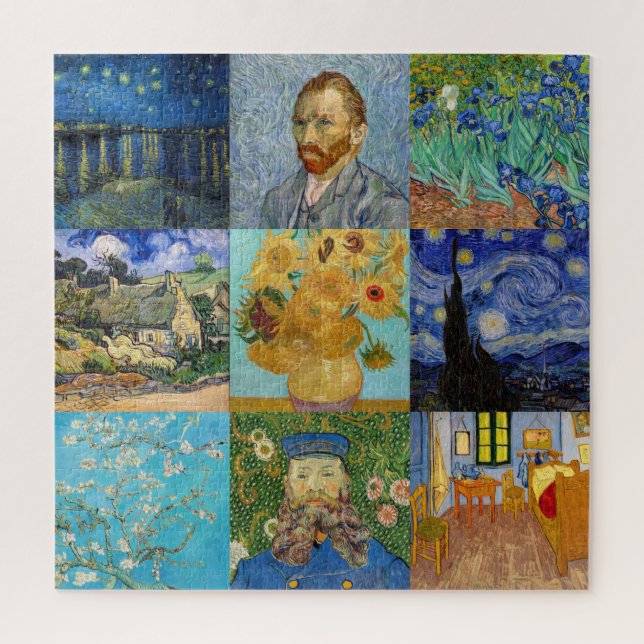 Vincent Van Gogh - Masterpieces Patchwork Jigsaw Puzzle (Vertical)