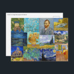 Vincent Van Gogh - Masterpieces Patchwork Postcard<br><div class="desc">Vincent Van Gogh - Masterpieces Patchwork</div>