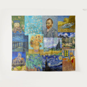 Vincent Van Gogh - Masterpieces Patchwork Tapestry
