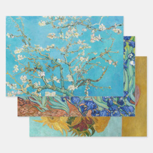 Vincent Van Gogh - Masterpieces Selection Wrapping Paper Sheet