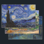 Vincent Van Gogh - Masterpieces Selection Wrapping Paper Sheet<br><div class="desc">Vincent Van Gogh - Masterpieces Selection</div>