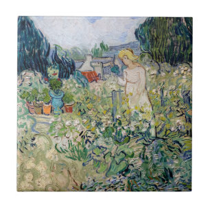 Vincent van Gogh - Miss Gachet in her Garden Ceramic Tile