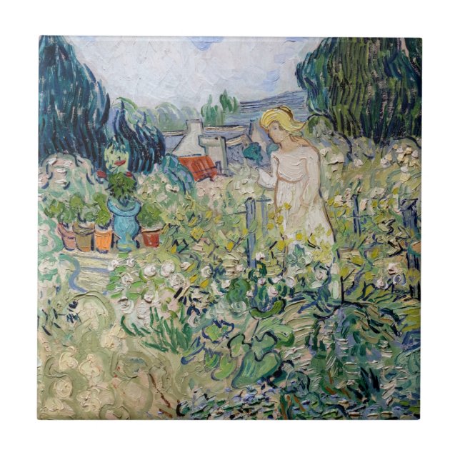 Vincent van Gogh - Miss Gachet in her Garden Ceramic Tile (Front)