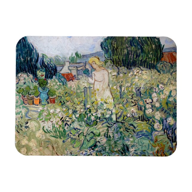 Vincent van Gogh - Miss Gachet in her Garden Magnet (Horizontal)