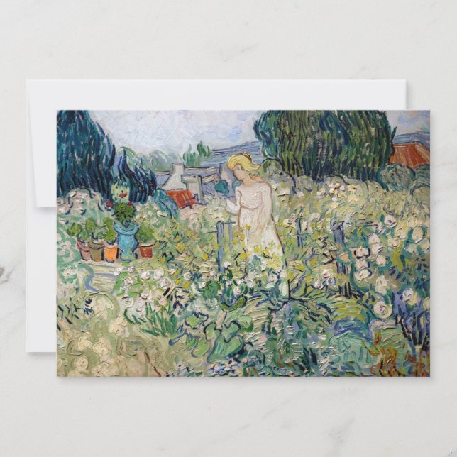 Vincent van Gogh - Miss Gachet in her Garden Thank You Card (Front)