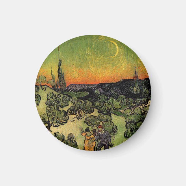 Vincent Van Gogh Moonlit Landscape Magnet (Front)