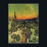 Vincent Van Gogh Moonlit Landscape Postcard<br><div class="desc">Vincent Van Gogh Moonlit Landscape Postcard</div>