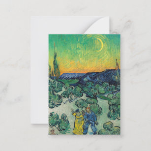 Vincent van Gogh - Moonlit Landscape with Couple Card