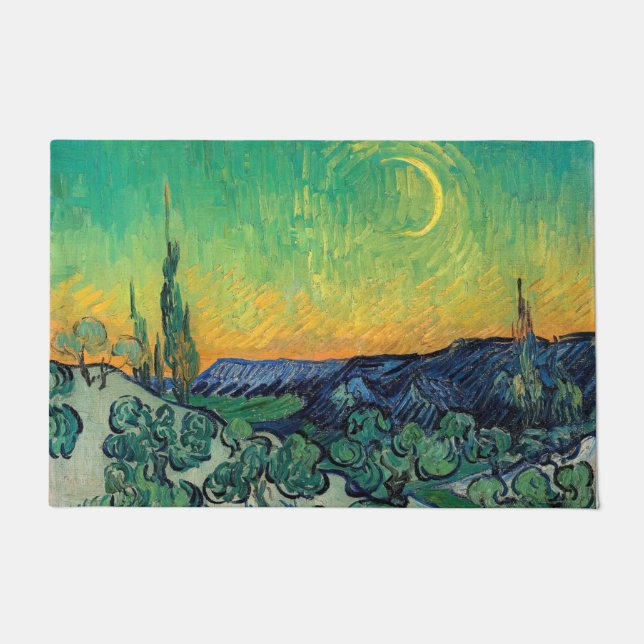 Vincent van Gogh - Moonlit Landscape with Couple Doormat (Front)