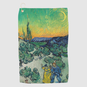 Vincent van Gogh - Moonlit Landscape with Couple Golf Towel