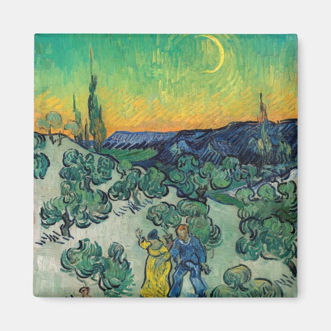 Vincent van Gogh - Moonlit Landscape with Couple Magnet (Front)