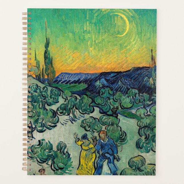 Vincent van Gogh - Moonlit Landscape with Couple Planner (Front)