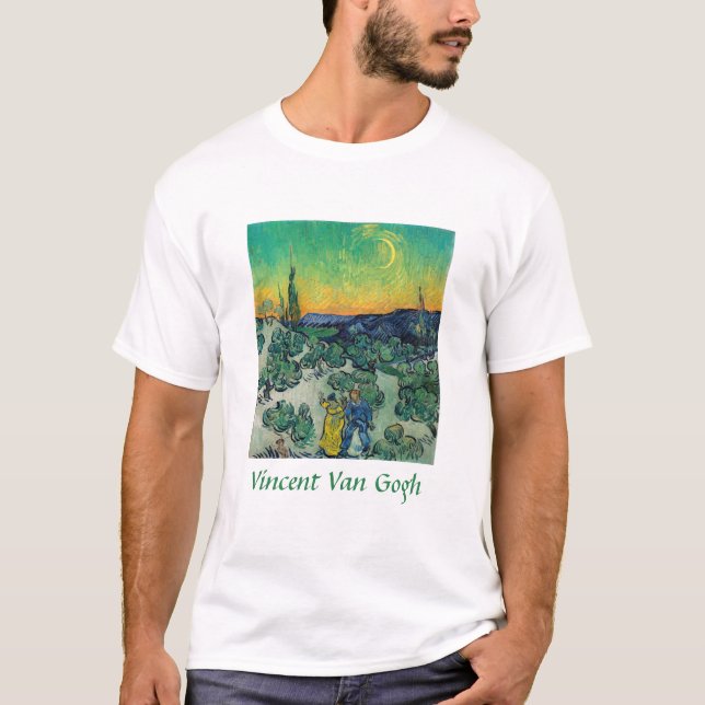 Vincent van Gogh - Moonlit Landscape with Couple T-Shirt (Front)