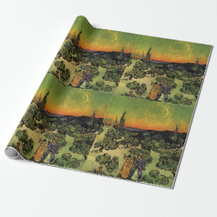 Vincent Van Gogh Moonlit Landscape Wrapping Paper