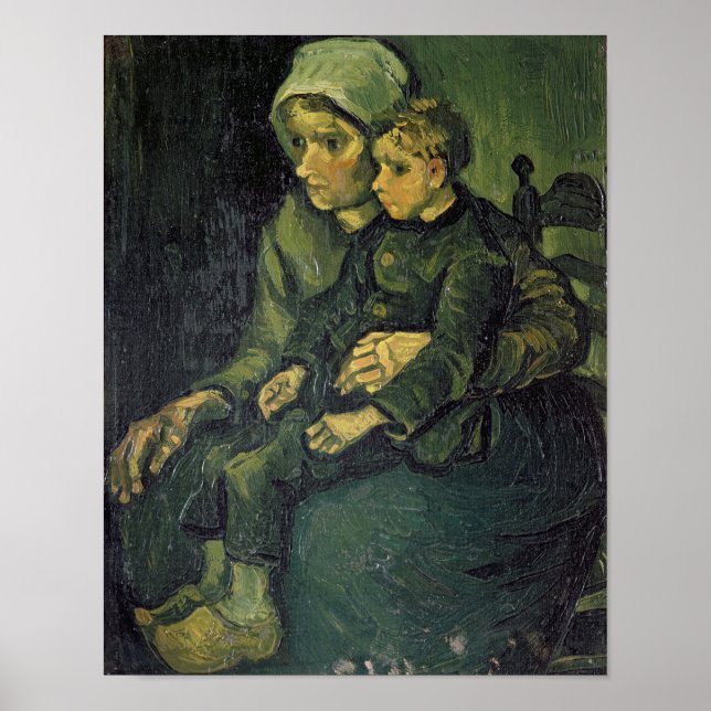 Vincent van Gogh | Mother and Child, 1885 Poster (Front)