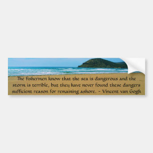 Vincent van Gogh motivational quote Bumper Sticker