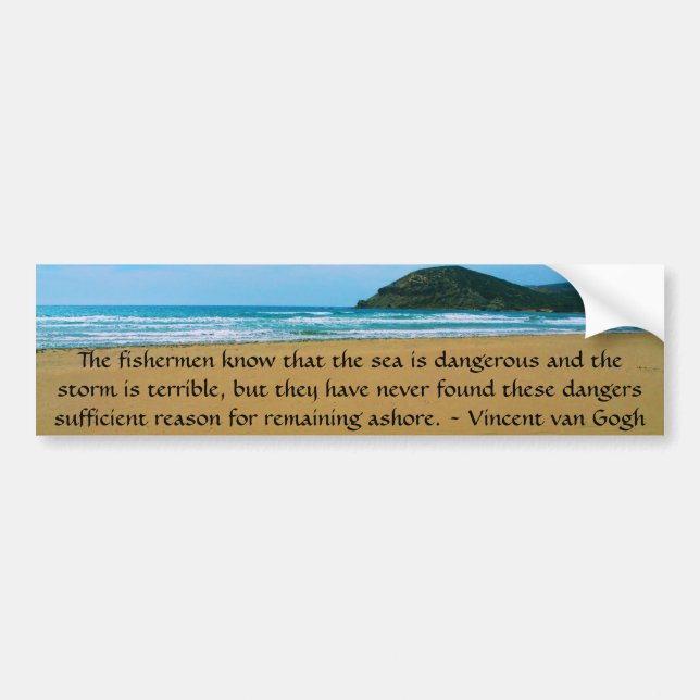 Vincent van Gogh motivational quote Bumper Sticker (Front)